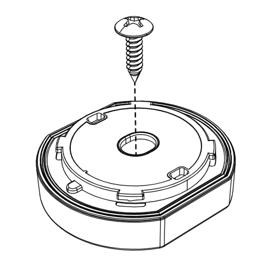 Flat base, wood screw & keyhole slot mount option